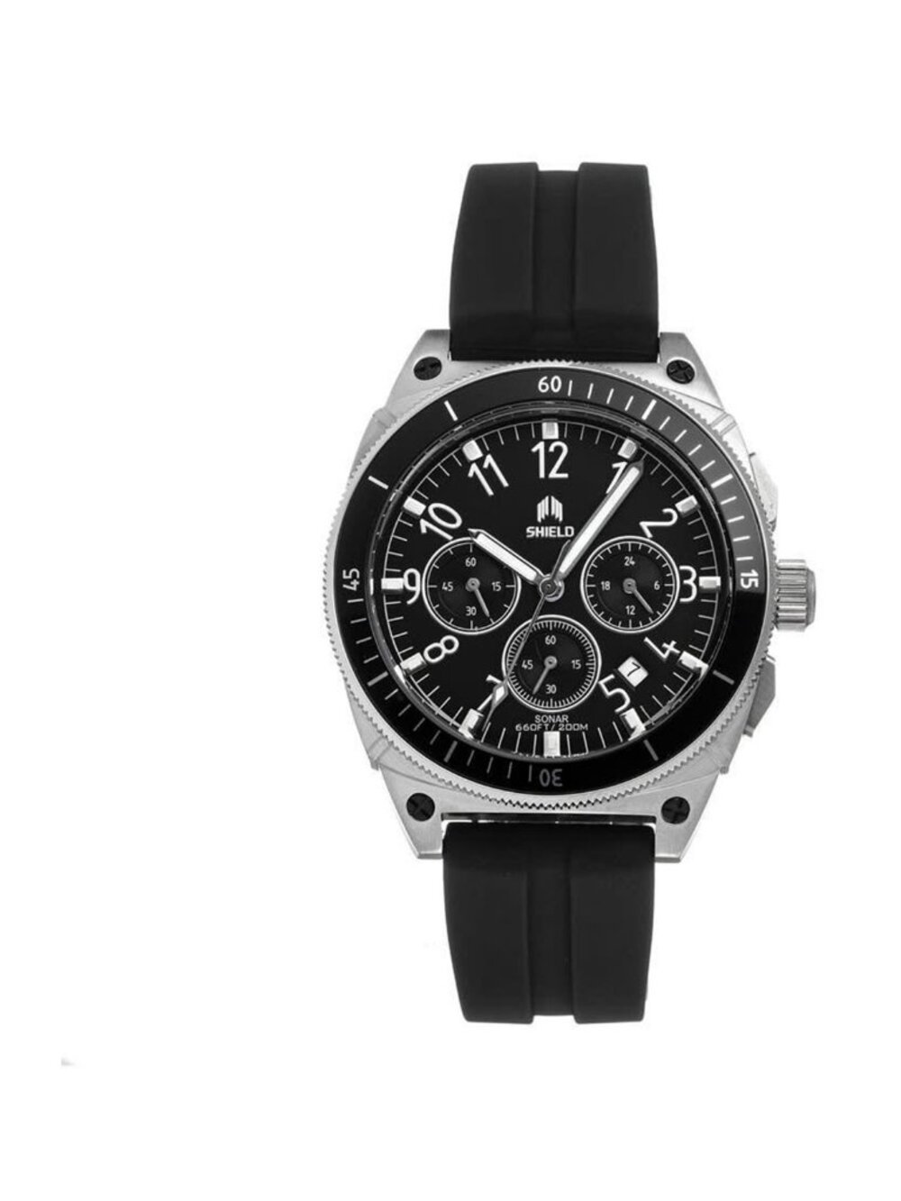 NWT Shield Sonar Black Dial Men's Watch